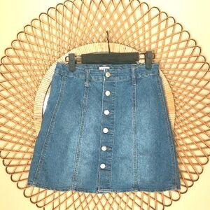 Mossimo High Rise Denim Mini Skirt Size 2